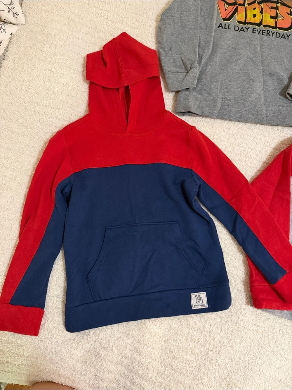 Old Navy Kids Red, Navy & Gray Hoodies Trio